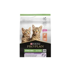 PRO PLAN Croquettes Pour Chat|Nourriture^Purina Sterilised Kitten HEALTHY START, Riche en Saumon 1,5 kg