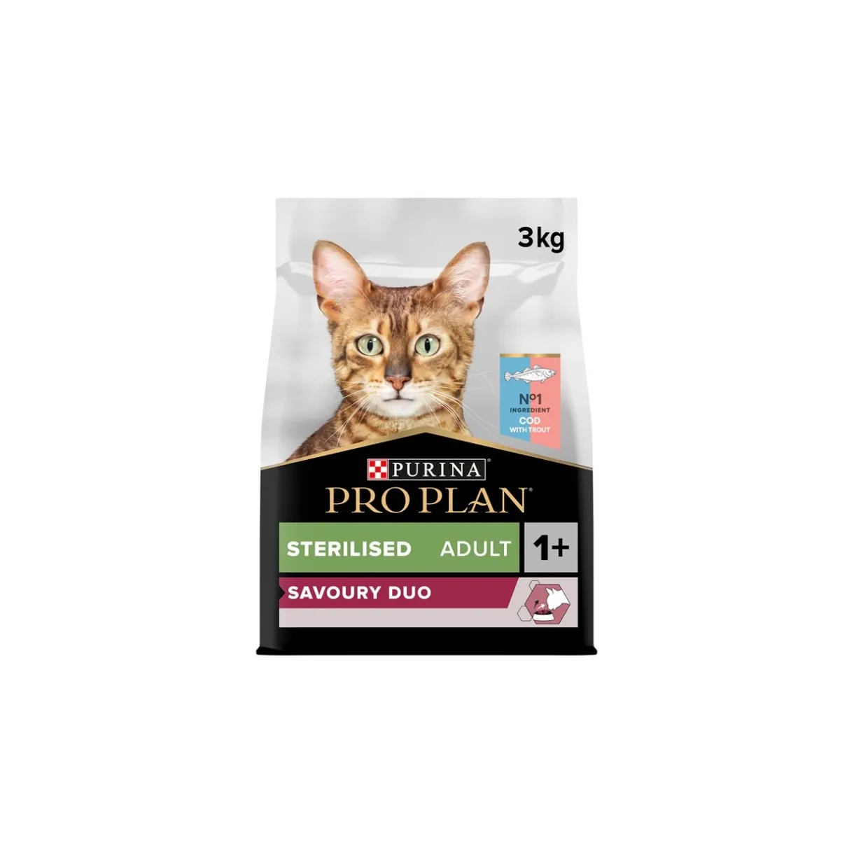 PRO PLAN Croquettes Pour Chat^Purina Sterilised Adult 1+ 3 kg