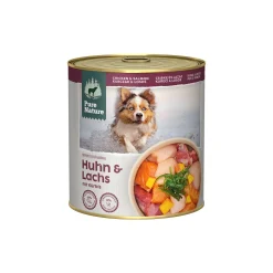 Nourriture Humide^Pure Nature Adult 6x800 g Saumon et poulet