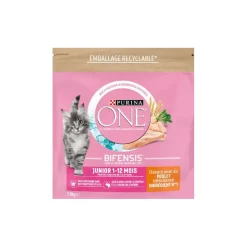 Purina ONE Croquettes Pour Chat|Nourriture^Croquettes Junior pour Chaton de 1 à 12 mois au Poulet 1,5 kg