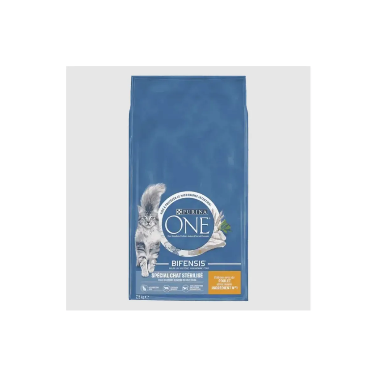 Purina ONE Croquettes Pour Chat^Croquettes pour Chat Stérilisé au Poulet 7,5 kg