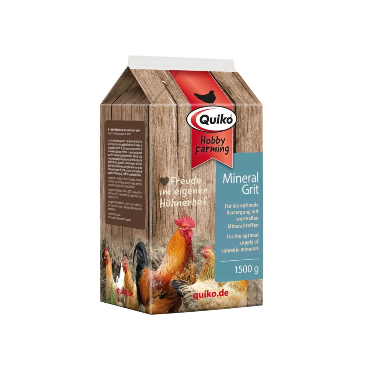 Quiko Tout Dans Poules & Basse-Cour^Hobby Farming : Grit minéral avec gastrolithes 1500 g