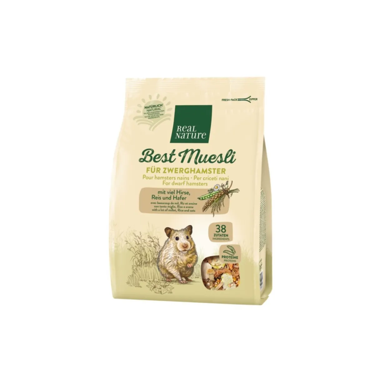 REAL NATURE Hamsters|Nourriture Principale^"Best Muesli" pour hamsters nains 500 g