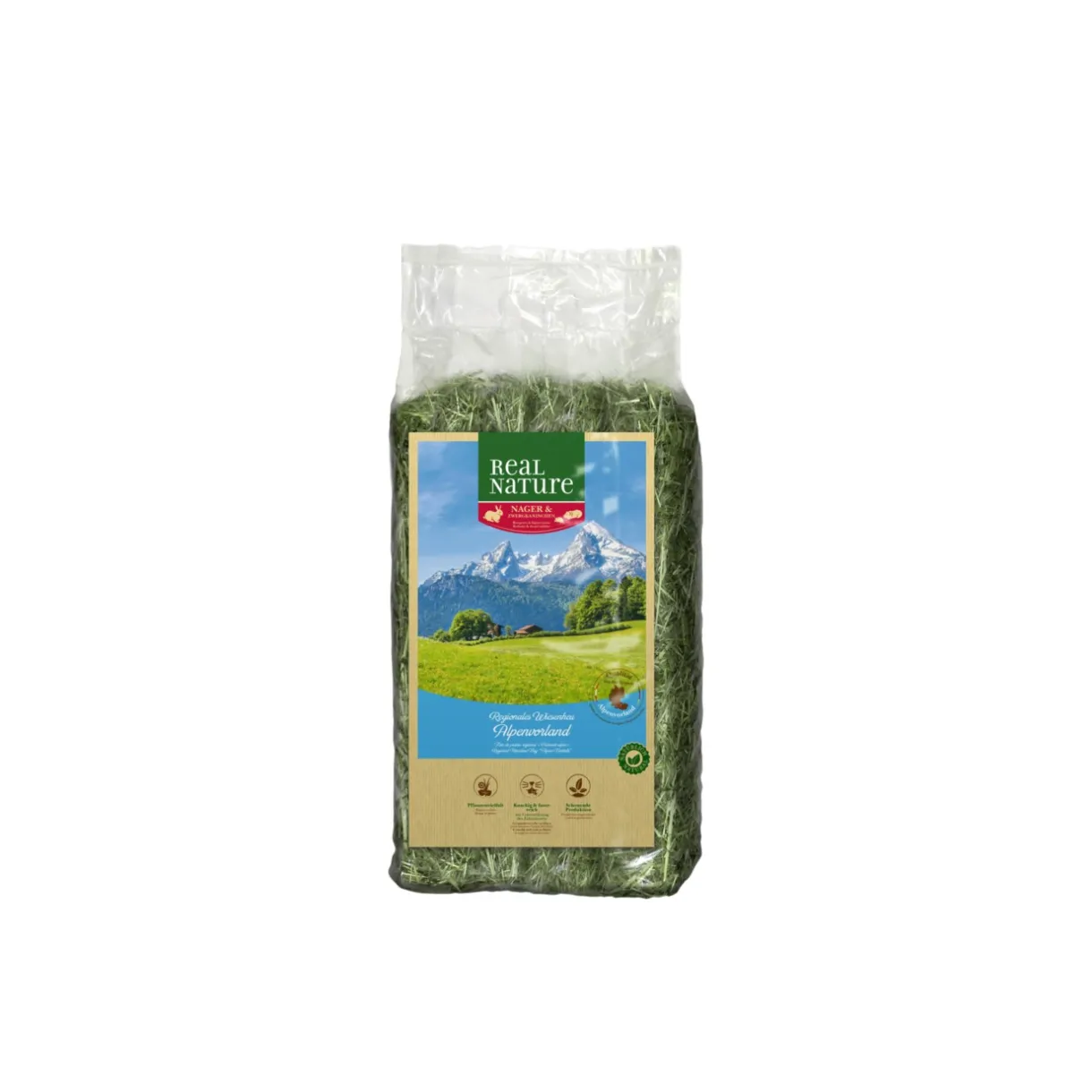 REAL NATURE Tout Dans Poules & Basse-Cour|Nourriture & Foin^Foin de prairie Piemont alpin 1.5kg