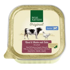 REAL NATURE Nourriture Humide|Nourriture^Junior Bœuf et Poulet au Canard 17x100 g