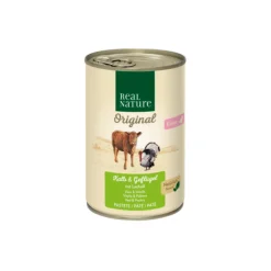 REAL NATURE Nourriture Humide|Nourriture^Kitten veau et volaille à l’huile de saumon 6x400 g