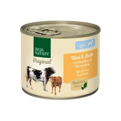 REAL NATURE Nourriture Humide^Light Bœuf et veau 6x200 g