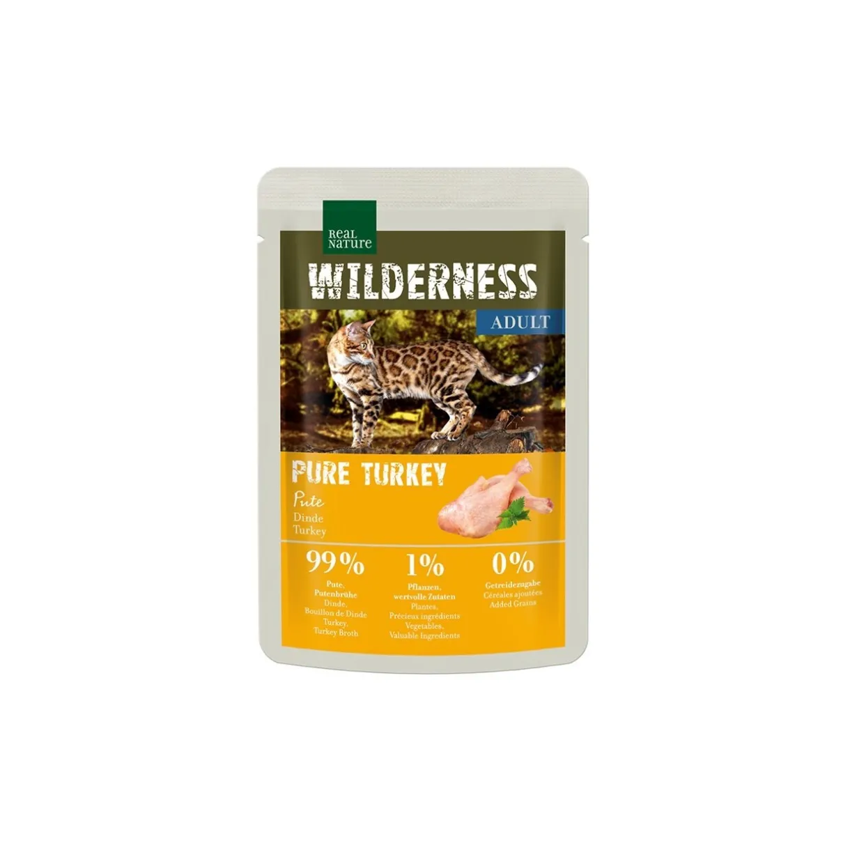 REAL NATURE Nourriture Humide^Wilderness Adult Pure Turkey 12x85 g