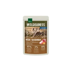 REAL NATURE Nourriture Humide^Wilderness Adult 12 x 85 g Wide Savannah agneau & sanglier