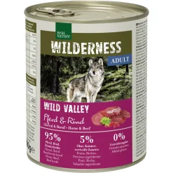 REAL NATURE Nourriture Humide^WILDERNESS Adult Wild Valley Cheval et Bœuf 6x800 g