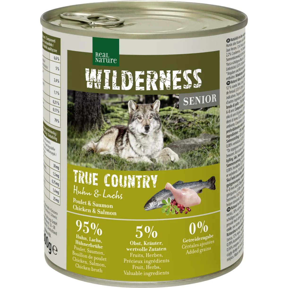 REAL NATURE Nourriture Humide^WILDERNESS Senior True Country Huhn & Lachs 6x800 g