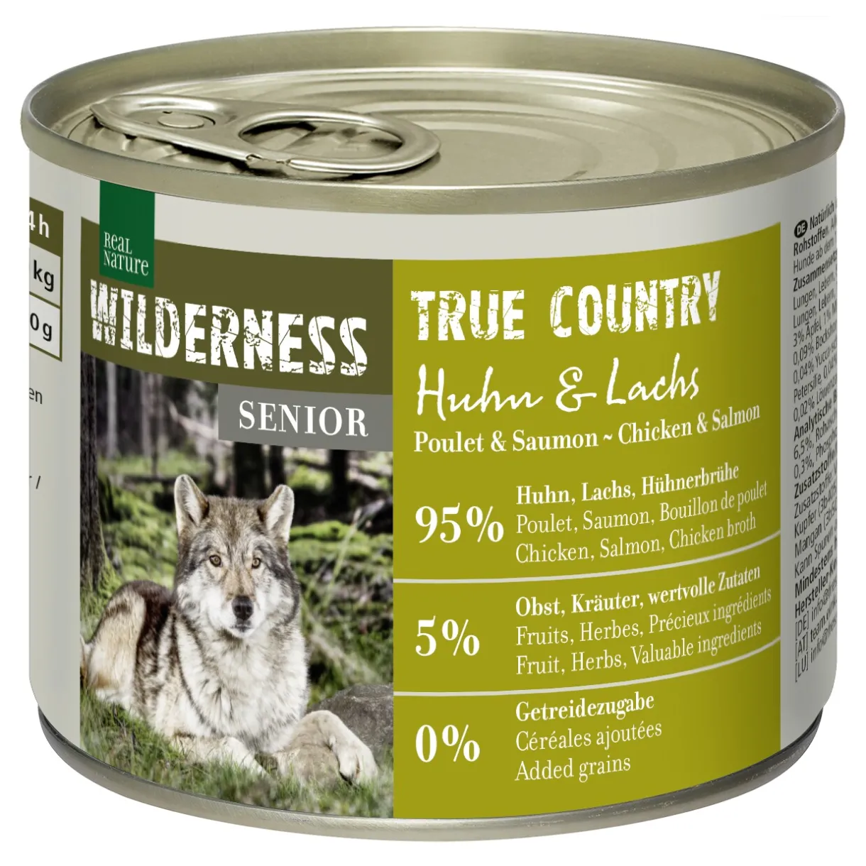 REAL NATURE Nourriture Humide^WILDERNESS Senior True Country Huhn & Lachs 6x200 g