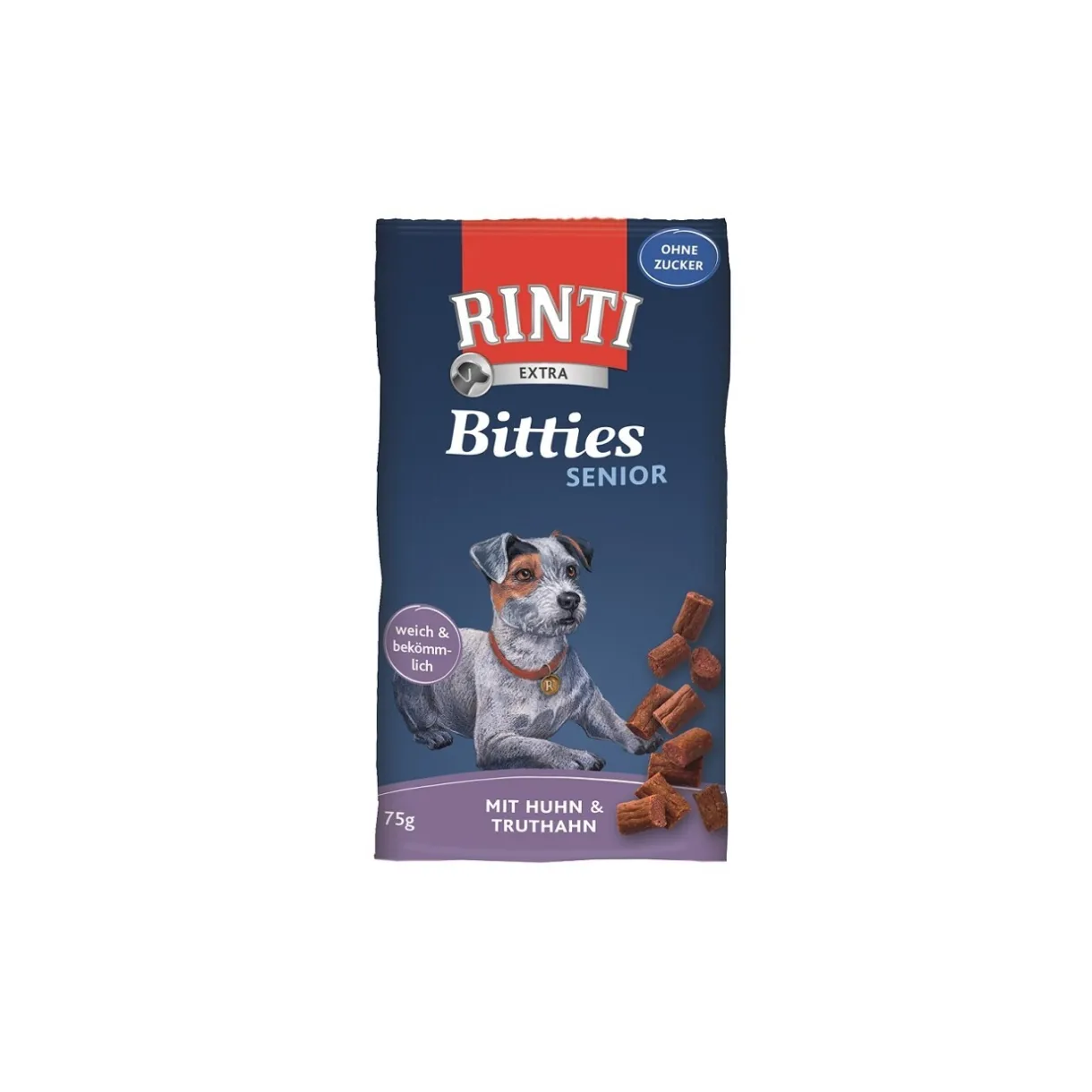 RINTI Friandises^Bitties Senior Poulet et dinde 16 x 75 g