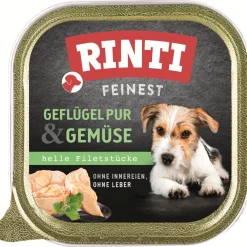 RINTI Nourriture Humide^Feinest Adult Pur volaille et légumes 11x150 g