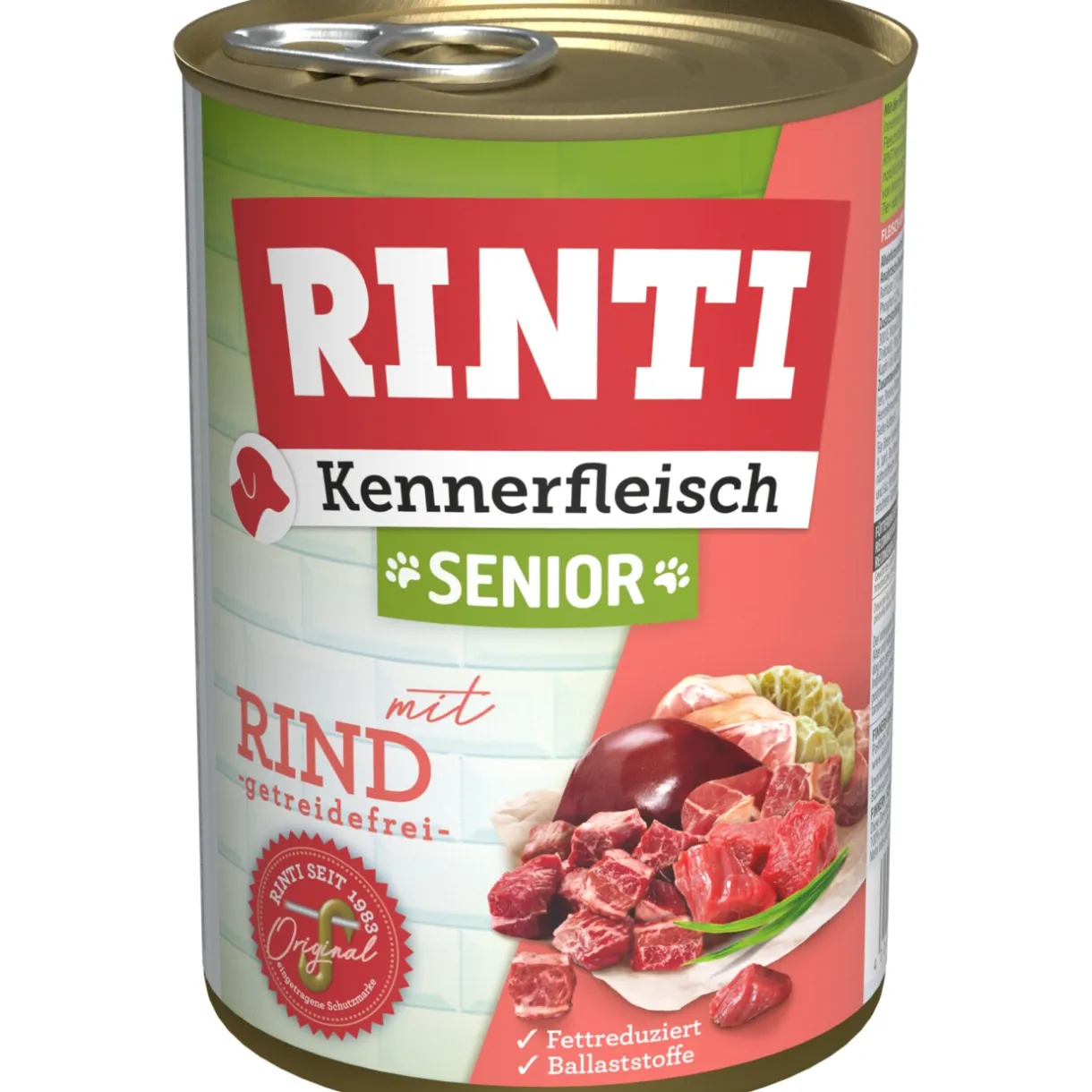 RINTI Nourriture Humide^Viande de connaisseur Senior12 x 400 g Bœuf