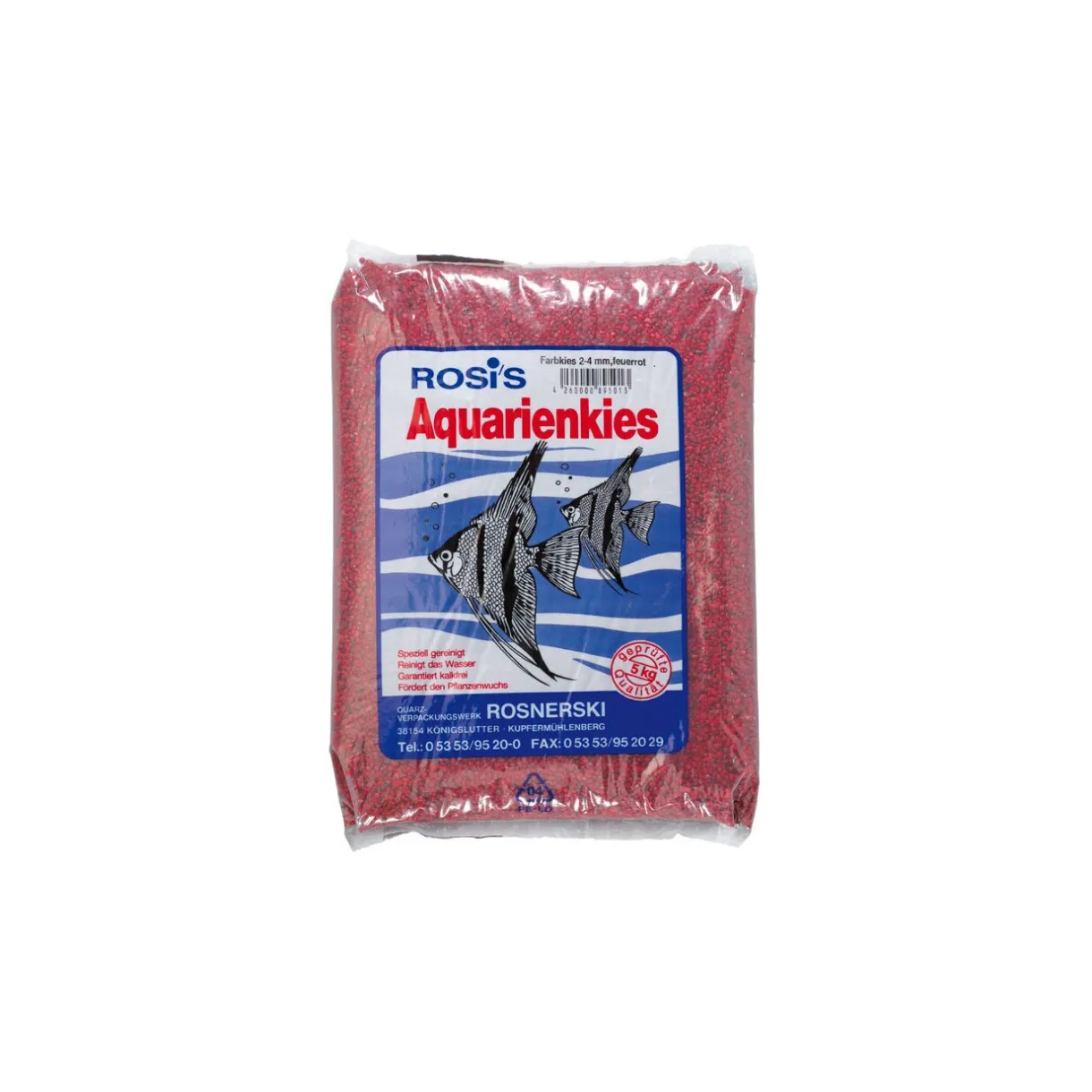 Rosi's Substrat^Rosi’s Gravier coloré rouge feu 5 kg