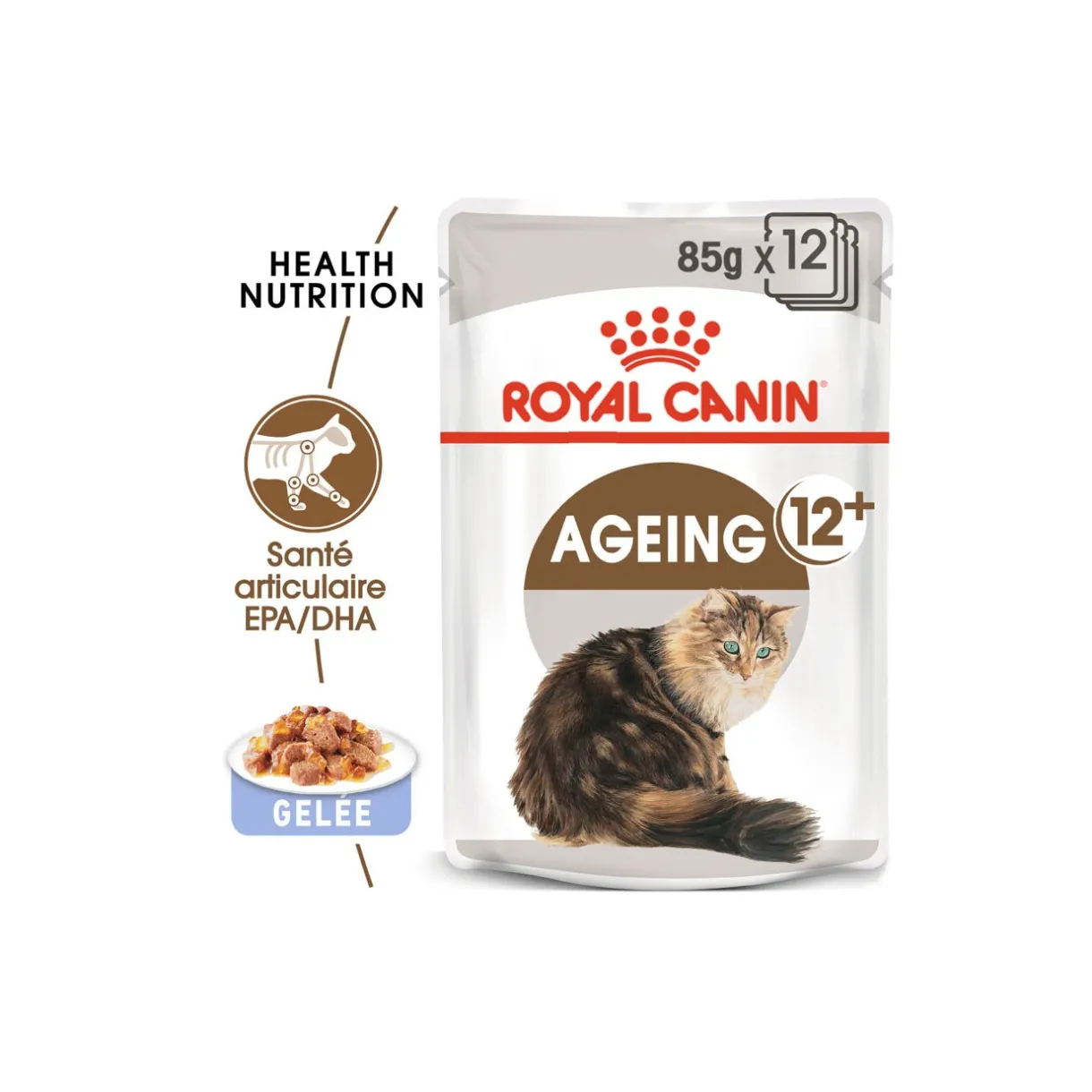 ROYAL CANIN Nourriture Humide^Ageing +12 en gelée 12x85 g