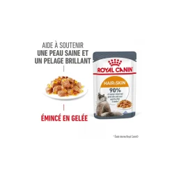 ROYAL CANIN Nourriture Humide^Hair & Skin en gelée 12x85 g