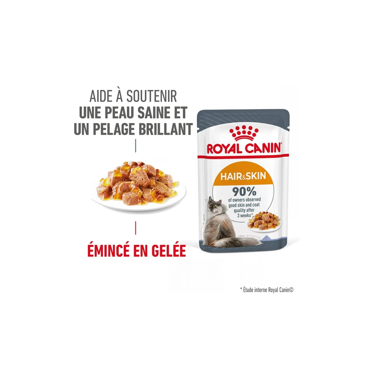 ROYAL CANIN Nourriture Humide^Hair & Skin en gelée 12x85 g