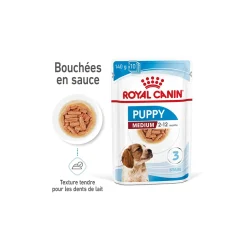 ROYAL CANIN Nourriture Humide|Nourriture^Medium Puppy en sauce 10x140 g