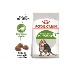 ROYAL CANIN Croquettes Pour Chat^Outdoor 7+ Croquettes Chat 2 kg