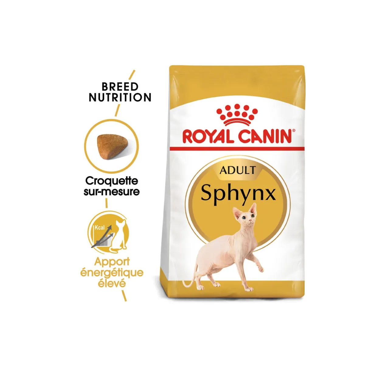 ROYAL CANIN Croquettes Pour Chat^Sphynx Adulte Croquettes Chat 2 kg