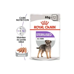 ROYAL CANIN Nourriture Humide^Sterilised Adult Mousse 12x85 g