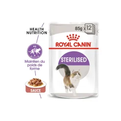 ROYAL CANIN Nourriture Humide^Sterilised Adult en sauce 12x85 g