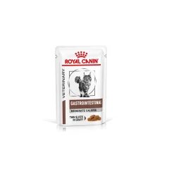 ROYAL CANIN Alimentation Diététique|Nourriture Diététique Chat^Veterinary GASTROINTESTINAL MODERATE CALORIE, en sauce 12 x 85 g