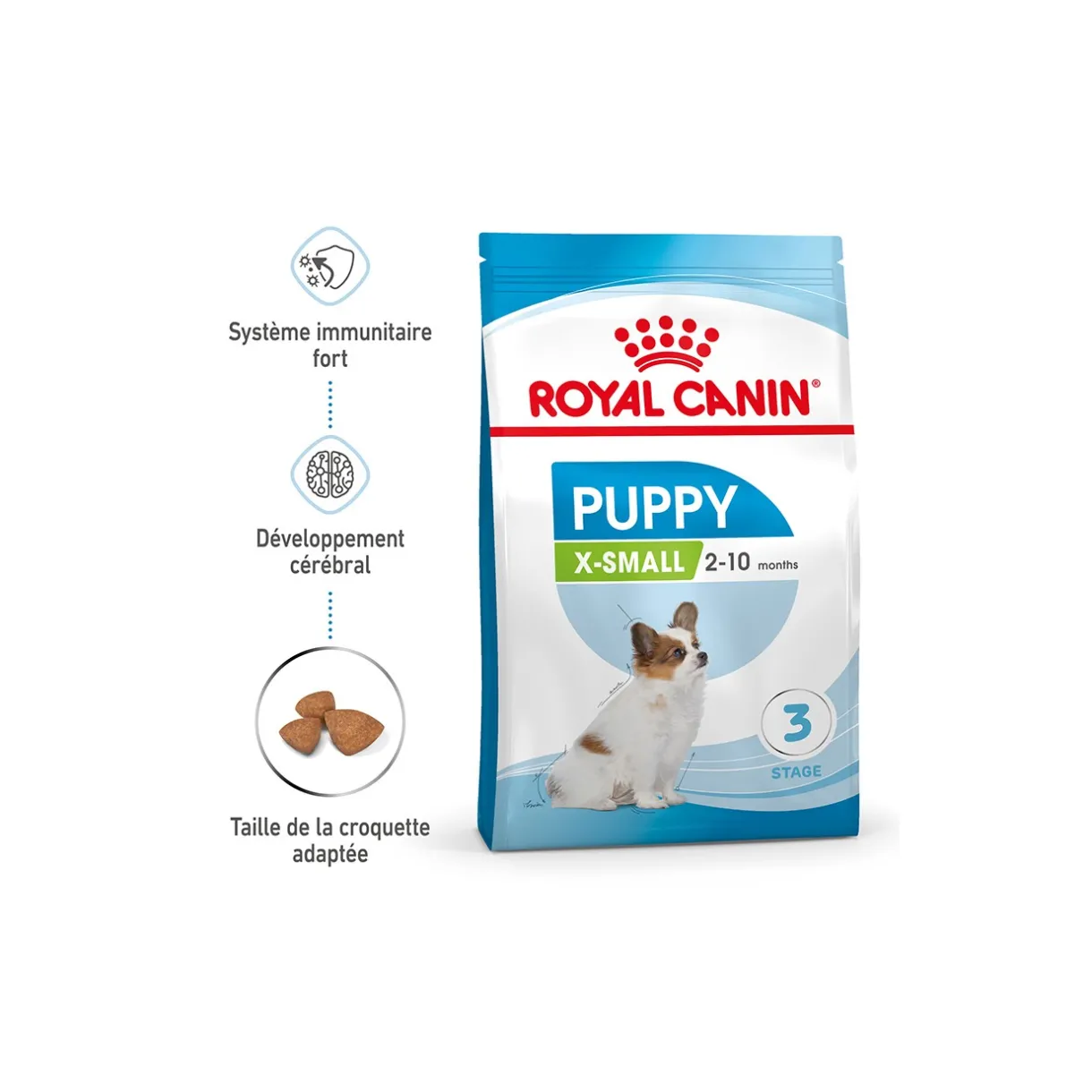 ROYAL CANIN Croquettes|Nourriture^X-Small Chiot Croquettes Chien 1,5 kg