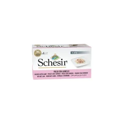 Schesir Nourriture Humide^Multipack Adulte 4 x 85 g Poulet et agneau