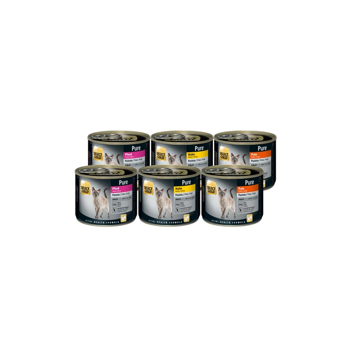 SELECT GOLD Nourriture Humide^Adult Pure Pack Mix 6x200 g
