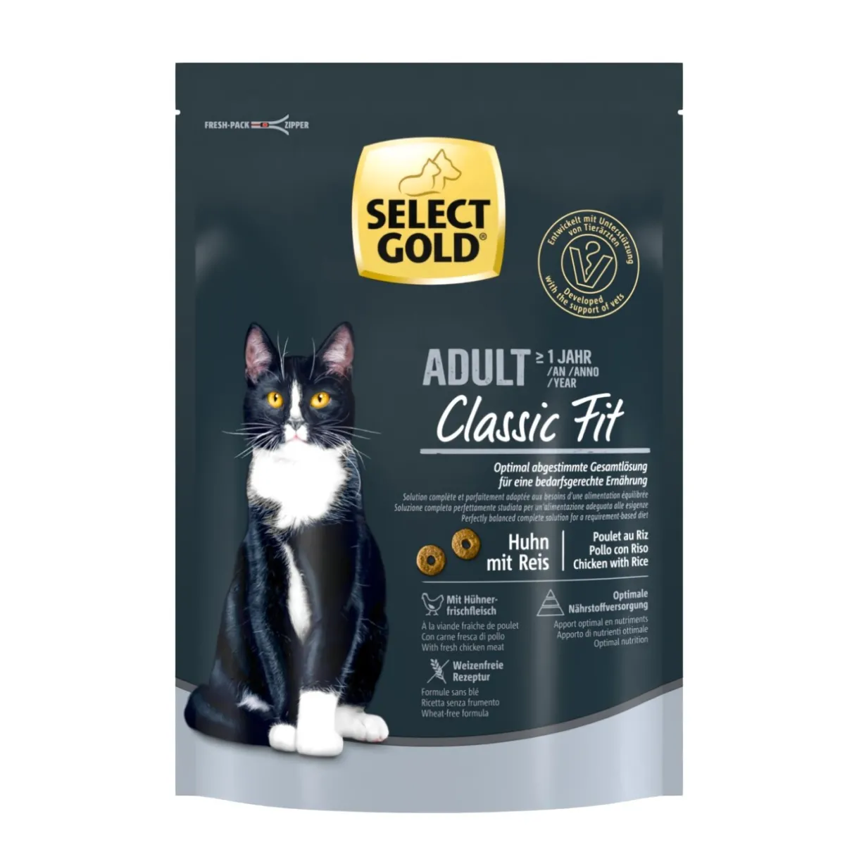 SELECT GOLD Croquettes Pour Chat^Classic Fit Adult Poulet 300 g