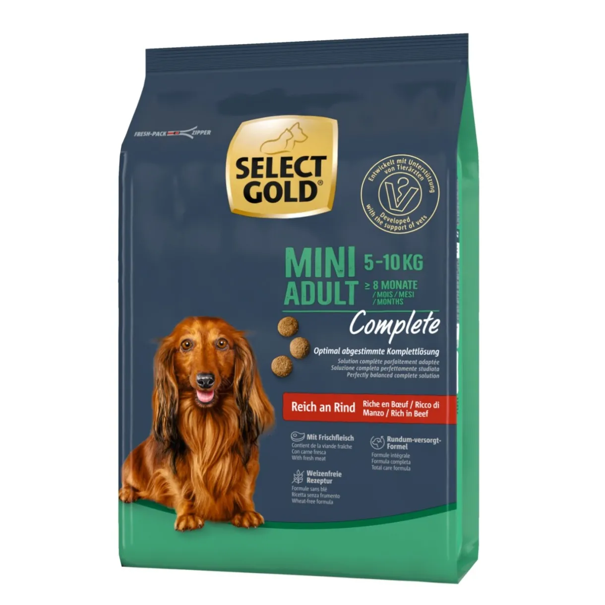SELECT GOLD Croquettes^Complete Mini Adult Bœuf 1 kg