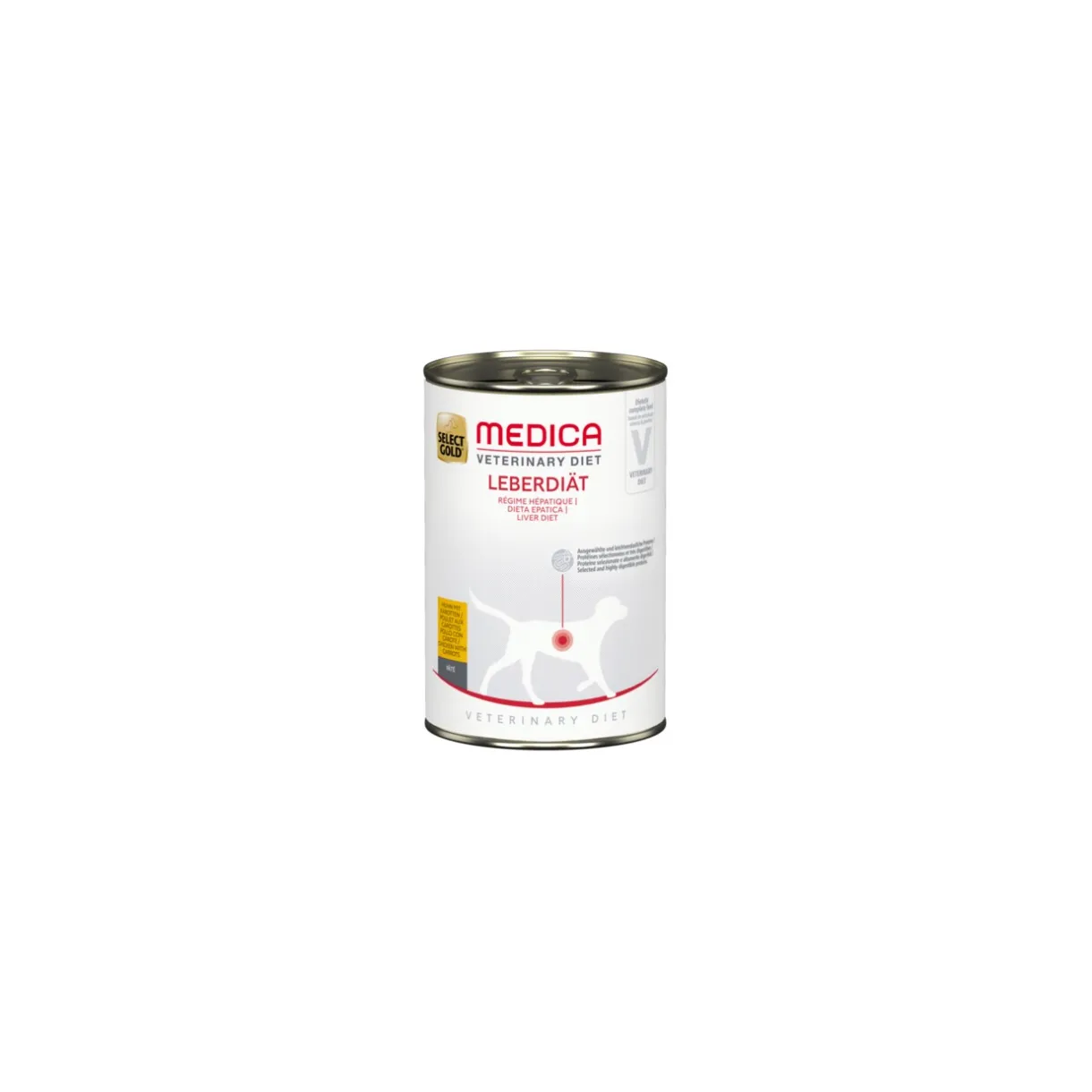 SELECT GOLD Nourriture Humide^Medica Régime hépatique 6x400 g