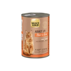 SELECT GOLD Nourriture Humide^Poils & Peau Adulte 6x400 g