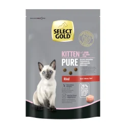 SELECT GOLD Croquettes Pour Chat|Nourriture^Pure Kitten Bœuf 300 g