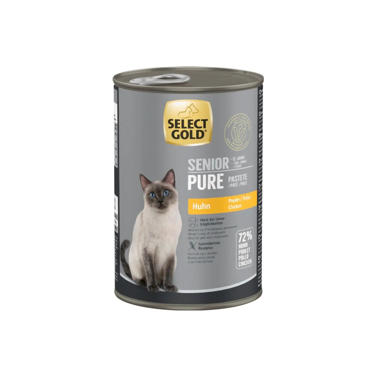 SELECT GOLD Nourriture Humide^Pure Senior Paté Poulet 6x400 g