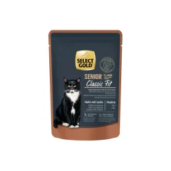 SELECT GOLD Nourriture Humide^Senior +12 Poulet avec Saumon 12x85 g