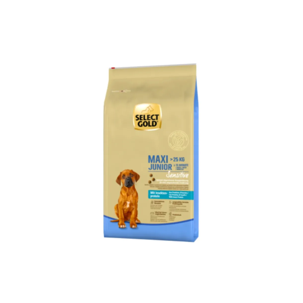 SELECT GOLD Croquettes|Nourriture^Sensitive Maxi Junior insecte 12 kg 12 kg