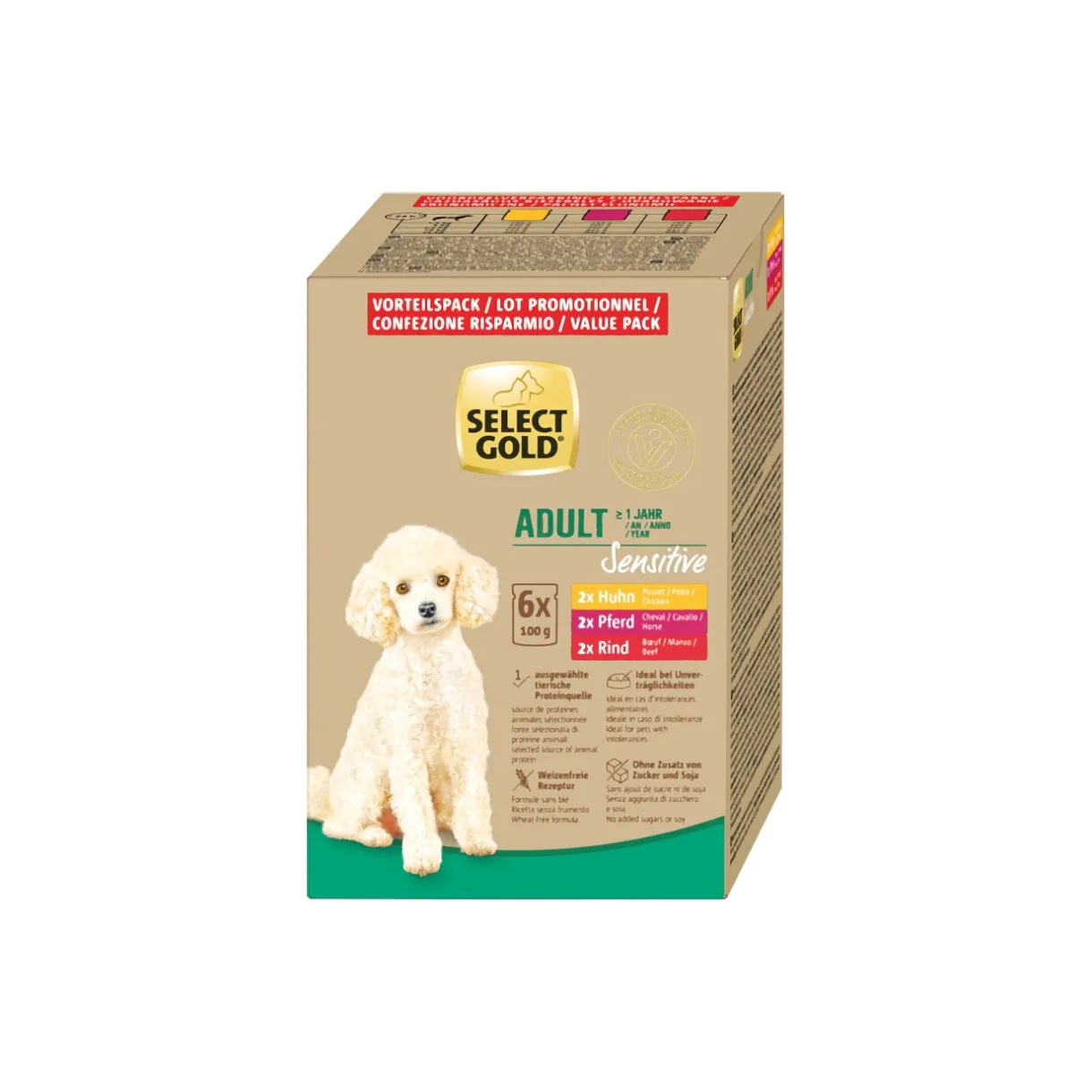 SELECT GOLD Nourriture Humide^Sensitive Multipack