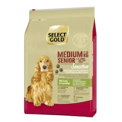 SELECT GOLD Croquettes^Sensitive Senior Medium Canard aux pommes de terre 4 kg