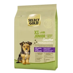 SELECT GOLD Croquettes|Nourriture^Sensitive XS Junior agneau/saumon/pommes de terre 1 kg