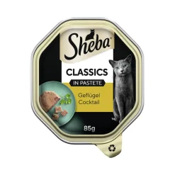 Sheba Nourriture Humide^Classics en pâté 22x85g Cocktail de volaille
