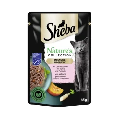 Sheba Nourriture Humide^Nature’s Collection en sauce au saumon MSC 28 x 85 g
