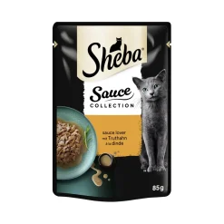 Sheba Nourriture Humide^Sauce Collection Sauce Lover 28 x 85 g Dinde