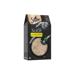 Sheba Nourriture Humide^Soupe Sachets fraîcheur aux filets de Poulet pour Chat 4x40g