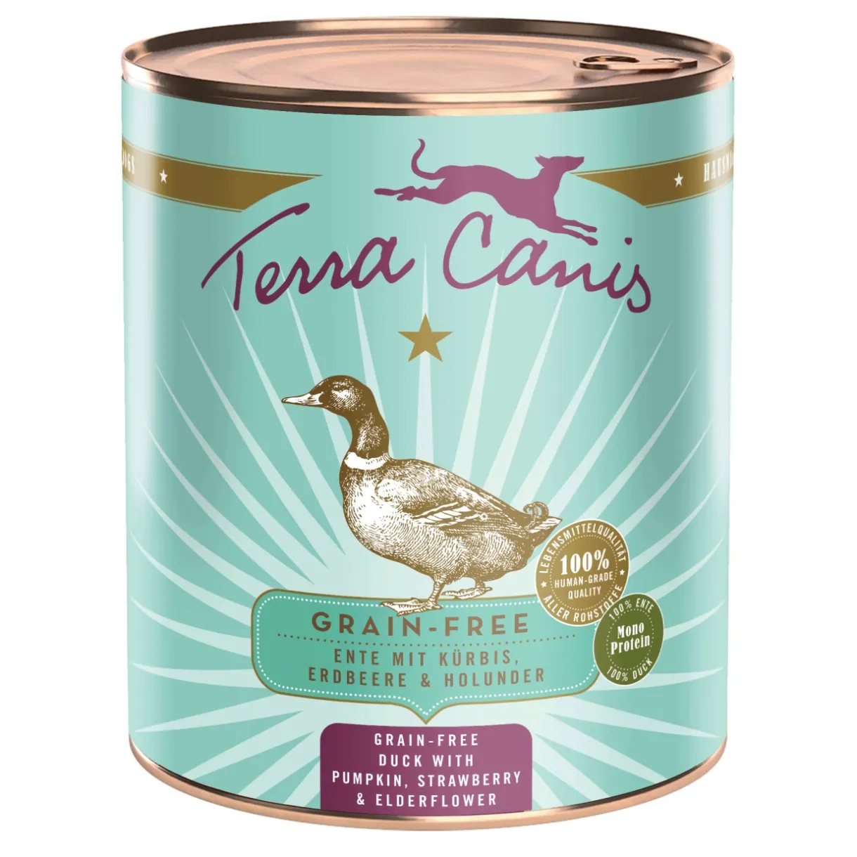 Terra Canis Nourriture Humide^Nourriture humide pour chien sans céréales adulte Canard 6x800 g