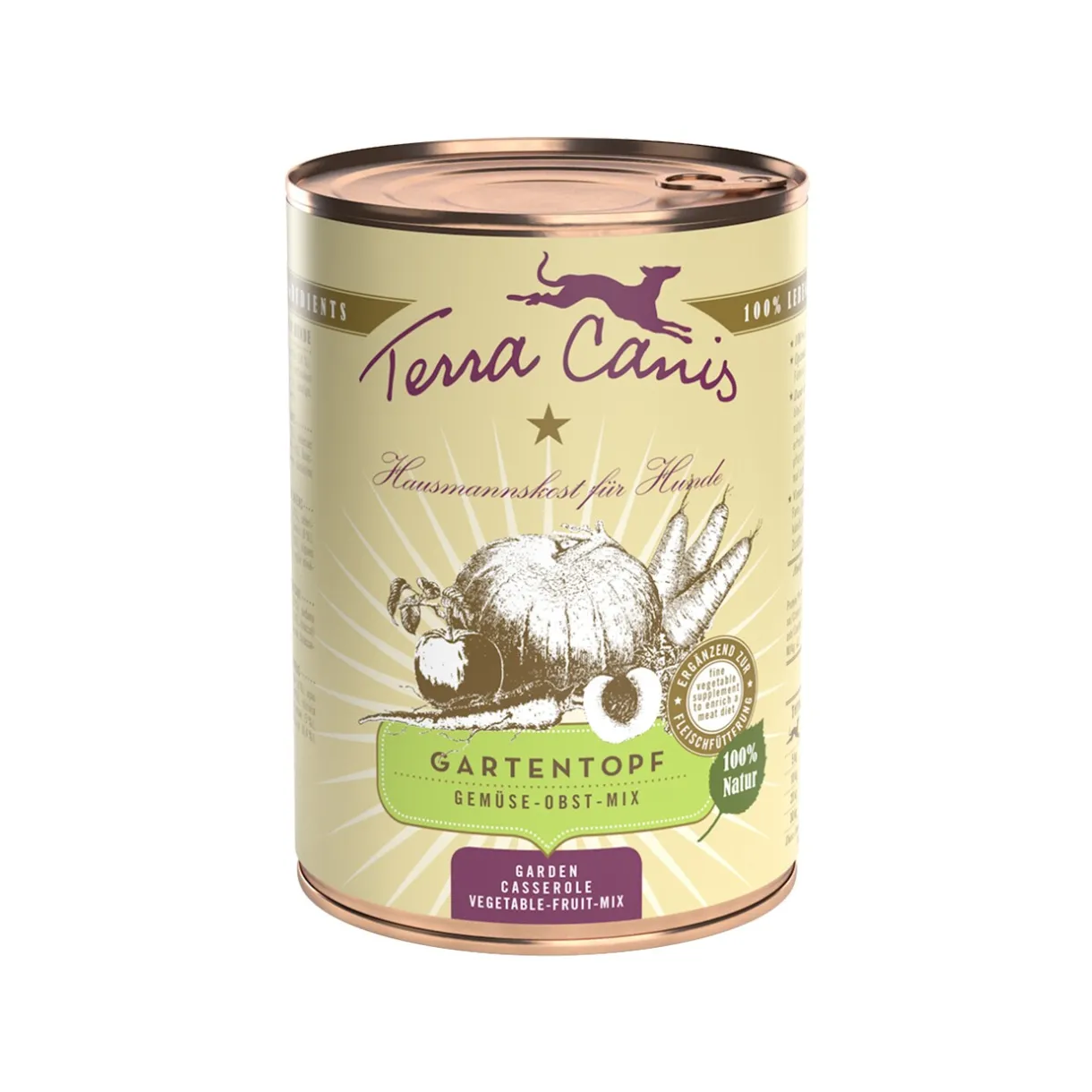 Terra Canis Barf/ Nourriture Surgelée|Nourriture Humide^Pot de jardin 6 x 400 g Fruits & légumes