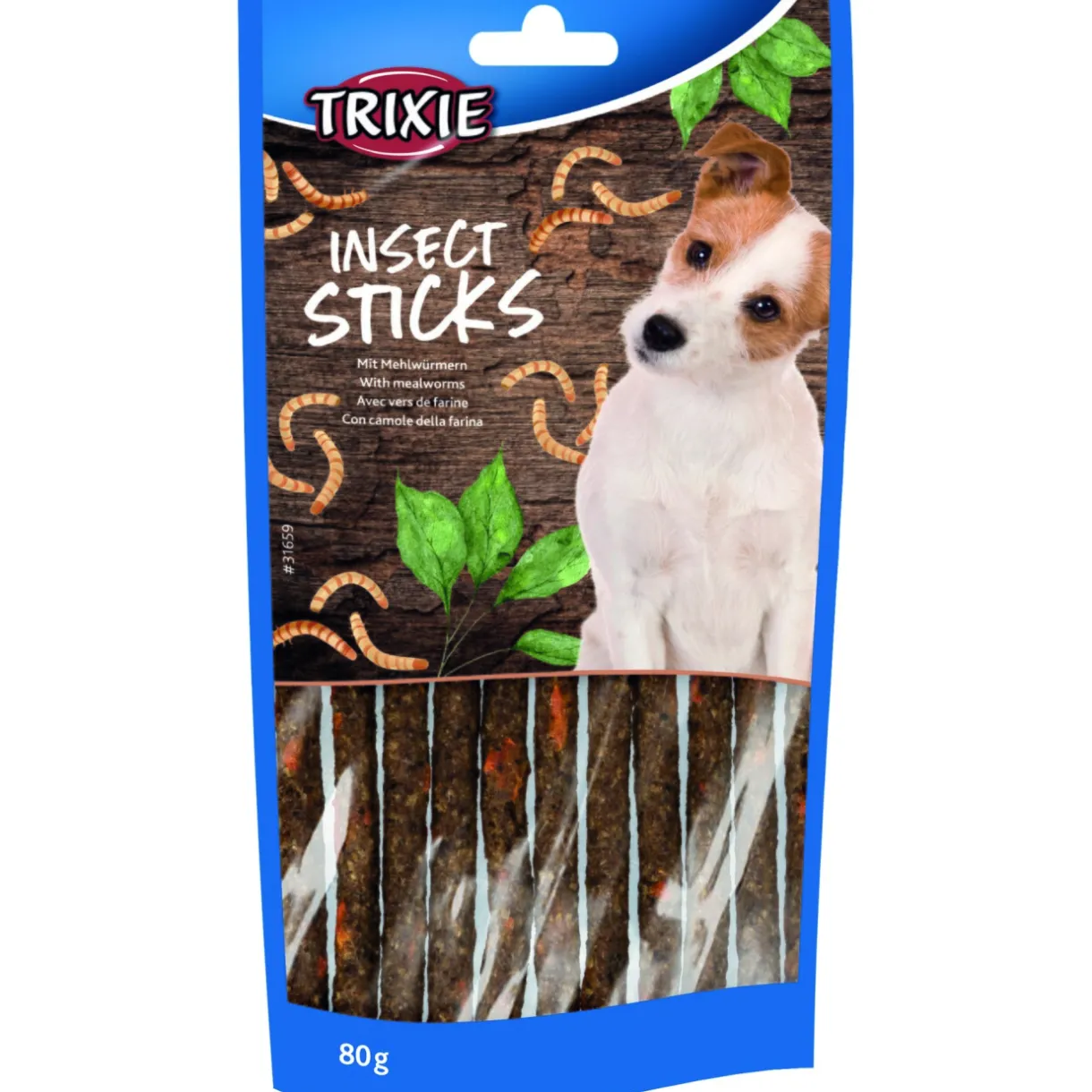 Trixie Friandises^Bâtonnets d’insectes aux vers de farine 80 g